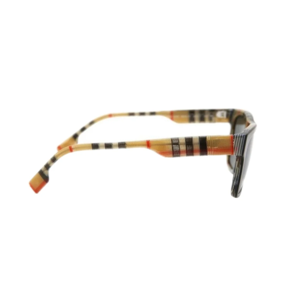 Burberry Rectangular Black Brown Mens Sunglasses - Picture 2 of 8
